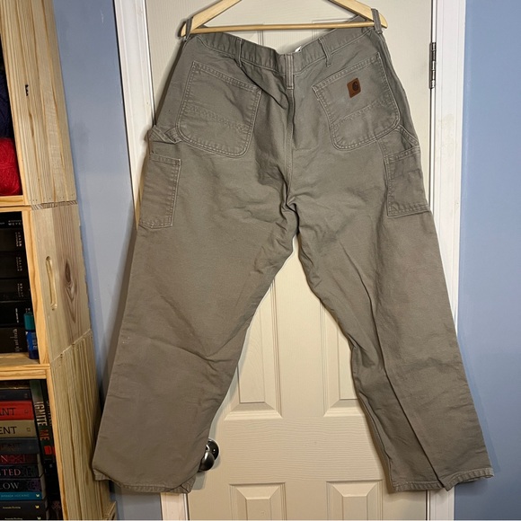 Carhartt Pants Adult 42x32 Carpenter Original Dungaree Fit Cotton B11 DES Mens - Picture 6 of 6